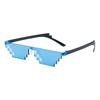 2023 nuevos gafas de mosaico gafas de sol personalizadas gafas de sol de píxeles al por mayor tendencia personalizada moda gafas de sol de marca grande