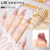 Cross-border quente 12 grade nail chain joias em forma especial diamante nova liga de unhas decoração decorativa de prego de metal