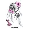 Calcomanías de Tatuaje de Brazo de Flor Hb Nuevas Calcomanías de Tatuaje de Medio Brazo Calcomanías de Tatuaje de Medio Brazo Impermeables de Calavera de Animal Negra Coloridas