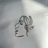 Estilo Ins Transfronterizo Cara Pequeña Acrílico Decoración de Pastel Mujer Normcore Arte Facial Decoración Lateral de Pastel