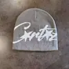 Chapéu de Tricô Jacquard com Letra Novo para Outono e Inverno para Homens e Mulheres, Versátil Quente Hip-Hop Chapéu para Frio Chapéu Pulôver, Moderno e Fashion