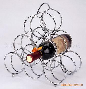 D-032A红酒瓶架,酒具，酒具,铁线架,不锈钢餐具,线材制