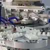 Máquina automática de tampografía rotativa de cuatro colores para tapas de botellas, máquina de tampografía automática multicolor para tapas redondas de botellas de plástico