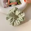 Elástico de Pelúcia Estilo Primavera Verde, Novo Cordão Doce Estilo Fada para Mulheres, Acessório de Cabelo Infantil Simples e Versátil