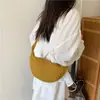 Bolso de Hombro Único de Nailon Otoño para Mujer 2025 Nuevo Bolso Cruzado Versátil Bolso de Axila Bolso de Media Luna de Moda Bolso Dumpling