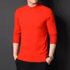 Suéter masculino Puyuan com gola alta discreta, novo estilo da moda para outono e inverno, anti-pilling, macio e quente, blusa de tricô masculina com mangas compridas
