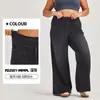 Calça Jeans Wide Leg Plus Size de Novo Estilo Europeu e Americano para Mulheres, Calça Casual de Cintura Alta Emagrecedora com Bolsos e Detalhes Desgastados