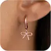 Pendientes de Lazo Sencillos de Moda Europea y Americana para Amazon, Adecuados para Cualquier Ocasión, Pendientes y Accesorios para Mujer