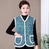 Ropa para Madres de Mediana Edad y Mayores, Chaleco de Terciopelo, Chaleco sin Mangas, Cómodo y Cálido Estilo Nuevo, Ropa de Algodón, Ropa de Otoño e Invierno
