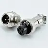Conector de aviación de doble muesca GX12 M12 socket/enchufe en línea conector jack de 2/3/4/5/6/7 núcleos