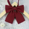 Pajarita de Cuerno Plano de Niña de Color Uniforme Escolar con Uniforme JK Original Estilo Universitario Adorno Puro Raíz de Pluma de Lazo Traje Seikan Japonés