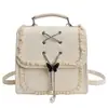 Mochila Versátil Diária Estilo College, Nova Bolsa Elegante com Tampa Flip-Top, Mochila de Trabalho Estilo Feminino 2026