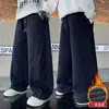 Pantalón de una pieza de forro polar para niños y niñas, estilo nuevo 2026, tallas mediana y grande, estilo Otoño/Invierno, pantalones deportivos gruesos con corte curvo