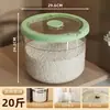 Contenedor de Almacenamiento de Arroz de Gran Capacidad para Uso en la Cocina, Adecuado para Almacenar Granos, Arroz y Harina, a Prueba de Humedad, a Prueba de Insectos, Engrosado y Sellado