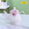 Bule de Água Fria de Cerâmica, Bule de Porcelana Grande Capacidade para Uso Doméstico Estilo Antigo, Estilo Chinês Resistente ao Calor, Disponível em Vários Tamanhos com Filtro