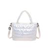 Ropa de Algodón Bolso de Mujer Otoño e Invierno 2023 Nuevo Bordado Algodón Espacial Bolso de Hombro de Moda Bolso Cruzado Brillante para Mujer