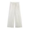 Ropa Europea y Americana Transfronteriza 2025 Verano Nuevo Camisa Holgada Rayada 3320160 Pantalones Rayados 3432160