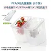 Bandeja de porciones de PC Jin De 1/6 Caja de porciones transparente Bandeja cuadrada para alimentos Bandeja para comida rápida resistente a caídas Bandeja de porciones de frutas