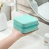 Caixa de joias compacta portátil multifuncional para viagem, pulseira, brincos, brincos, quarto, mesa, nova caixa de armazenamento
