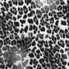 Celebridad de Internet Estampado de Leopardo Tela Estampada Digitalmente Tela de Poliéster Ultradelgada Vestido Sexy de Noche con Tirante al Cuello Tela para Traje de Baño
