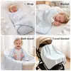 Manta de Gaze Seis Camadas para Bebê Amazon Transfronteiriça Manta Enrolar Recém-Nascido Cobertor para Bebê Recém-Nascido Algodão Bambu Toalha de Banho Macia