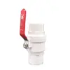 Tubo de PVC Cotovelo Direto T Quatro Cinco Vias 20 25 32 40 50 Torneira de Esfera Interruptor