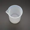 Copo Medidor de Silicone 100ml - DIY Molde de Silicone para Proporção de Resina Epóxi Cristalizada Copo Medidor Reutilizável Prensagem de Olho para BJD