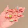 Pinza para el Pelo de Bebé Linda Clip de Dibujos Animados para Niños Flequillo Clip de Color Caramelo Clip de Flor para el Pelo Niña Mechones Laterales Clip de Pato
