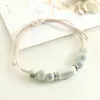 Pulsera de cerámica de Jingdezhen recién esmaltada, tejida a mano, no se decolora, de nicho y única, joyería china de moda, versátil