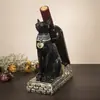 [Personalizado] Cruzamento de Fronteiras Egípcio Anúbis Deus Cão Melhor Deus Gato Ornamentos Casa Armário de Vinho Artesanato de Resina