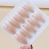 Use una sensación de alto grado de pieza de uña de ojo de gato desnudo pequeño libro rojo explosiones puro quiero mostrar pegatinas de uñas blancas 30 extraíbles