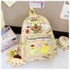 Mochila Infantil Japonesa Sanrio de Alta Qualidade Leve Kuromi Fofa Grande Capacidade Transfronteiriça Mochila Escolar para Jardim de Infância