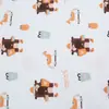Tela de Punto para Bebé Clase A Algodón Lana de Algodón Estampada Ropa Interior para Gatear Ropa de Cama Tela para Bebé Lana de Algodón Tela de Doble Cara