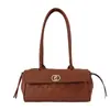 Elegante bolsa pequena com padrão de lichia para mulheres, nova coleção outono/inverno 2026, bolsa de ombro da moda, bolsa de ombro estilo retrô