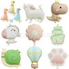 Mate Mate Pato Unicornio Dinosaurio Pastel Globo Aerostático Caracol Gato Lugar de Cumpleaños Infantil Diseño Película de Aluminio