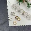 Anillo Separador de 10 mm Color Conservante Zircón Cuentas Microperforadas Pulsera de Cristal Accesorios para Joyería DIY Cuentas