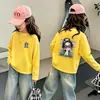 Camiseta de manga larga para niña, nuevo estilo primavera y otoño 2026, camiseta básica de algodón puro, top infantil elegante, ropa fina para niñas