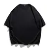 Ropa Masculina Estilo Japonés Hanlu Camiseta de Manga Corta de Algodón Puro para Hombre Primavera y Verano Multicolores Casual Holgada Camiseta Básica para Pareja Q
