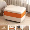 Banqueta para Uso Doméstico na Entrada para Trocar de Sapatos, Banqueta Simples Moderna com Armazenamento, Banqueta de Mesa de Centro para Sala de Estar, Banqueta para Apoiar os Pés do Sofá, Banqueta Baixa
