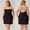 Yao Ting Camisola Plus Size Pijama Feminino Seda Gelada Plus Size Simples Sexy Vestido de Noite Curto Roupa de Dormir Feminina Sq7009