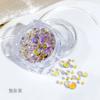 Acessórios Semi-Mistos Cor de Doce Arte para Unhas Contas de Sereia Diamantes de Vidro Transparente Gelo Joias de Fantasia Decorações de Unhas de Cristal Aurora