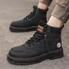 Botas Martin para Hombre, Nuevo Modelo Otoño 2026, Botas de Trabajo Duraderas para Hombre, Zapatos Casuales Estilo Británico, Botas Amarillas de Moda