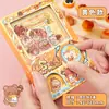 Caderno de Respostas A6 com Mecanismo Twist-Gacha, Caderno de Quebra-Cabeça Criativo para Estudantes, Caderno de Presente de Férias para Crianças