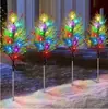 Luces Solares para Suelo de Árbol de Navidad Nuevas Transfronterizas, Luces de Paisaje para Patio Exterior, Decoración de Jardín y Césped, Luces de Ambiente