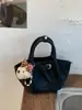Bolsa de Mão com Alto Valor Estético para Mulheres, Nova Bolsa Tote Pequena Primavera 2026, Bolsa Saco Plissada, Bolsa Transversal