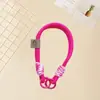 Lanyard para Teléfono Móvil de Cara Sonriente Popular Llavero Cuerda Trenzada para Muñeca Cadena Anti-Pérdida para Teléfono Móvil Regalo de Vacaciones Cuerda para Cámara Ccd