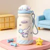 Nueva Taza Térmica de Estrella de Alto Valor Portátil con Correa Taza con Popote para Niñas Estudiantes Niños Escuela Linda Taza de Agua