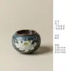 Rinyu Guisong Pintado à Mão Nuvens Auspiciosas Lótus de Tinta Padrão Lótus Jianshui Cerâmica Nova Chinesa Zen Pote para Resíduos de Chá Acessórios para Cerimônia do Chá