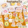 Pegatinas Niñas Niños Dibujos Animados Creativo Capibara Cuenta Manual Pegatinas para Cuenta Manual Patrón Pequeño Decorativo Premios de Jardín de Infancia