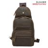 Bolso bandolera de piel de vaca estilo retro europeo y americano, multifuncional, de primera capa, para exteriores, pequeño y desmontable, para hombre